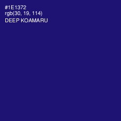 #1E1372 - Deep Koamaru Color Image